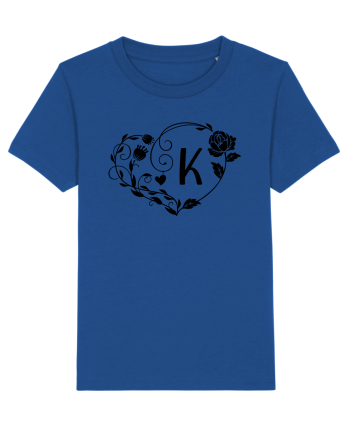 Litera K - negru Majorelle Blue