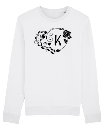 Litera K - negru White