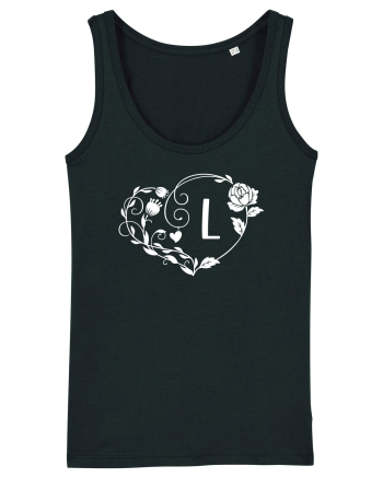 Litera L - alb Black