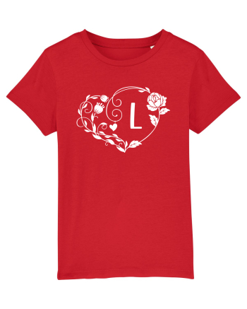 Litera L - alb Red