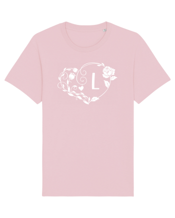 Litera L - alb Cotton Pink
