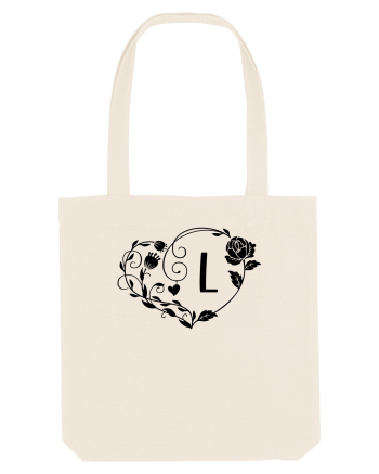 Litera L - negru Natural