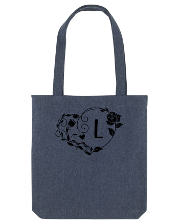 Litera L - negru Midnight Blue