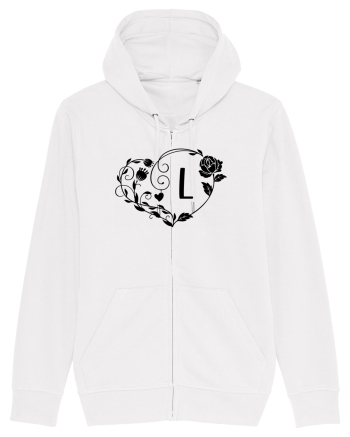 Litera L - negru White