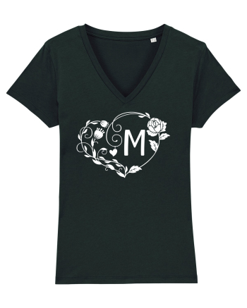 Litera M - alb Black