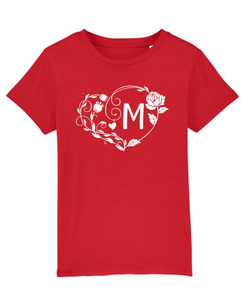 Litera M - alb Red