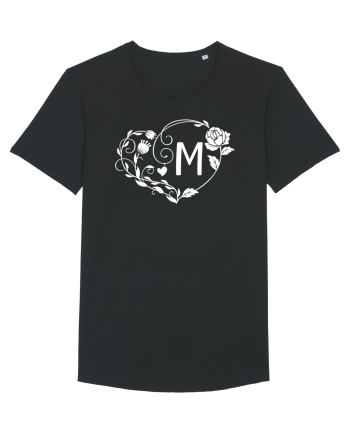 Litera M - alb Black