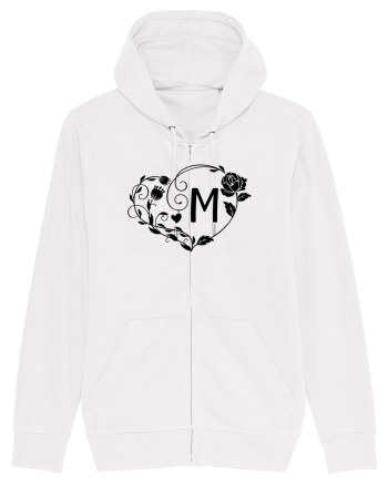 Litera M - negru White