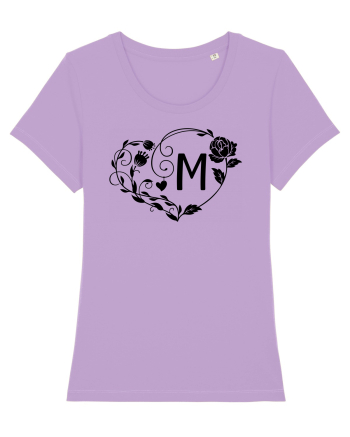 Litera M - negru Lavender Dawn