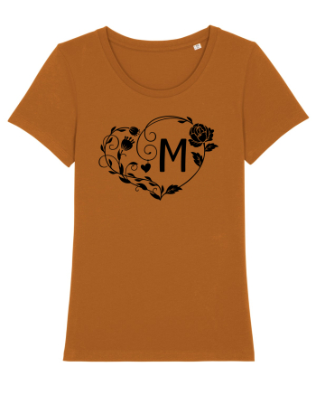 Litera M - negru Roasted Orange