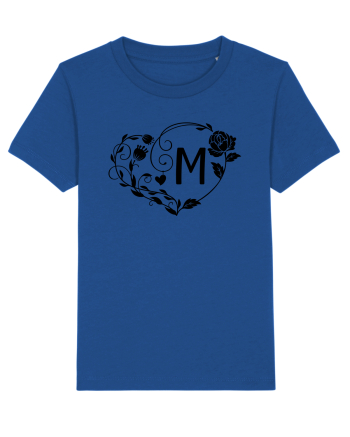 Litera M - negru Majorelle Blue