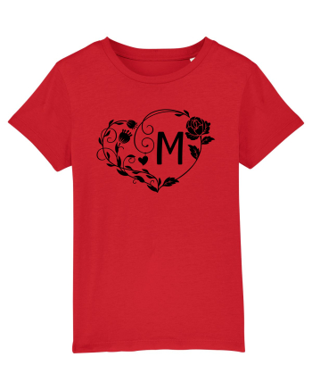 Litera M - negru Red