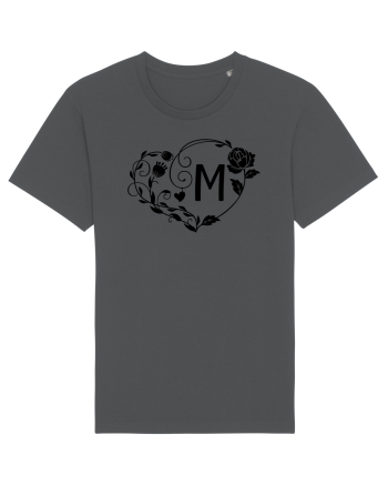 Litera M - negru Anthracite