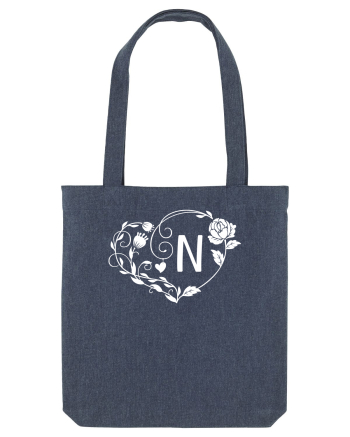 Litera N - alb Midnight Blue