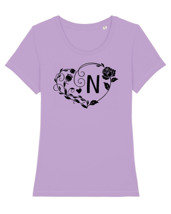 Litera N - negru Lavender Dawn