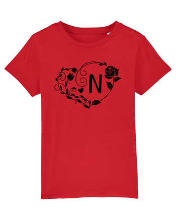 Litera N - negru Red