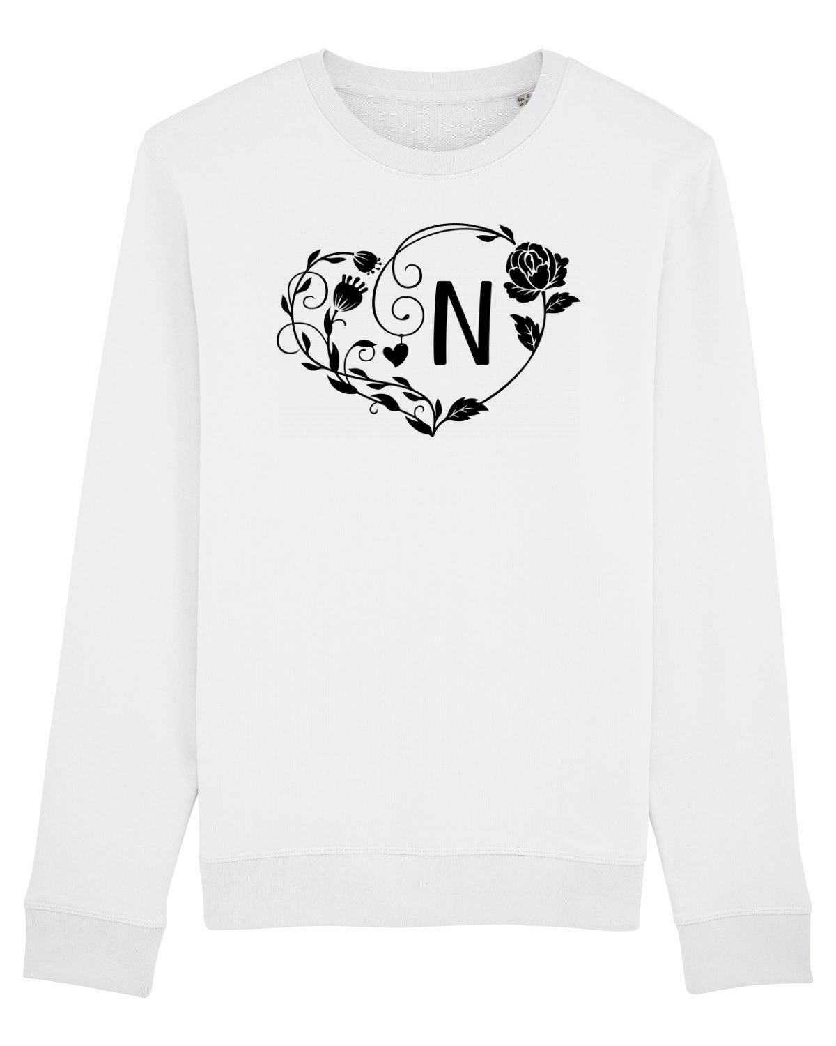 Bluză mânecă lungă Unisex Rise White