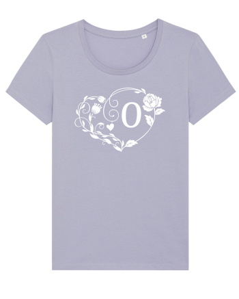 Litera O - alb Lavender