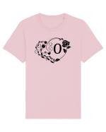 Litera O - negru Tricou mânecă scurtă Unisex Rocker