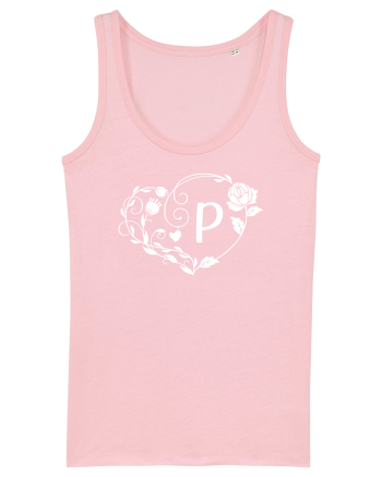 Litera P - alb Cotton Pink