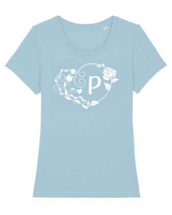Litera P - alb Sky Blue
