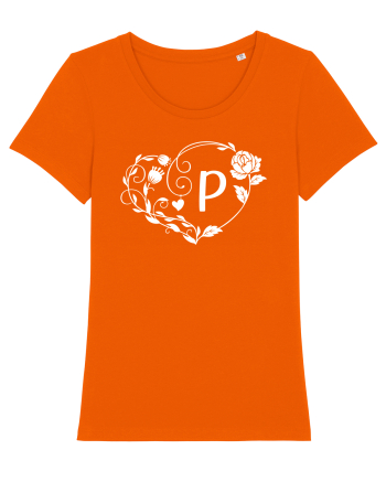 Litera P - alb Bright Orange