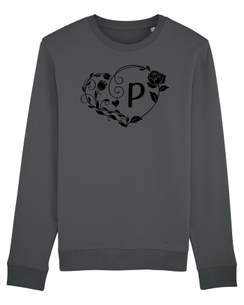 Litera P - negru Anthracite