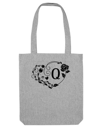 Litera Q - negru Heather Grey
