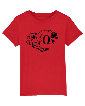 Litera Q - negru Red