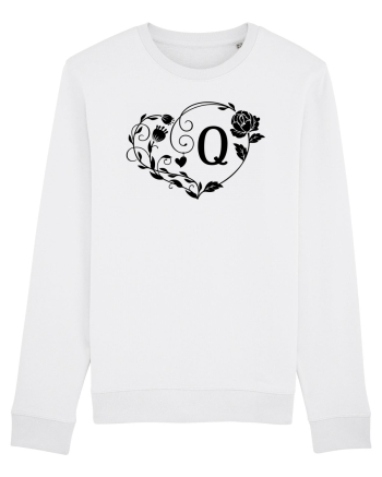 Litera Q - negru White