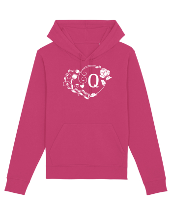 Litera Q - alb Raspberry