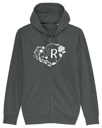 Litera R - alb Anthracite