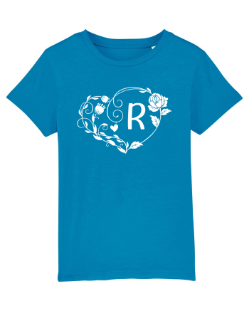 Litera R - alb Azur