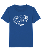 Litera R - alb Tricou mânecă scurtă  Copii Mini Creator