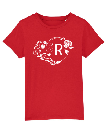 Litera R - alb Red
