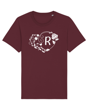 Litera R - alb Burgundy