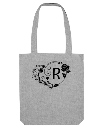 Litera R - negru Heather Grey