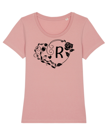 Litera R - negru Canyon Pink