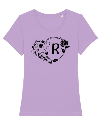 Litera R - negru Lavender Dawn
