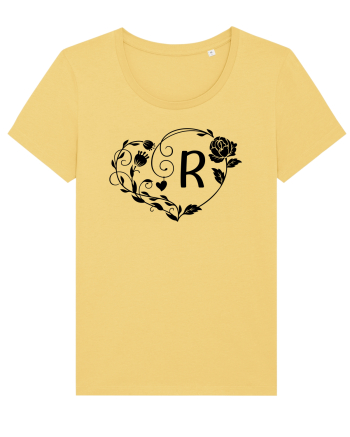 Litera R - negru Jojoba