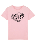 Litera R - negru Tricou mânecă scurtă  Copii Mini Creator