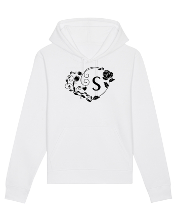 Litera S - negru White