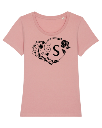 Litera S - negru Canyon Pink
