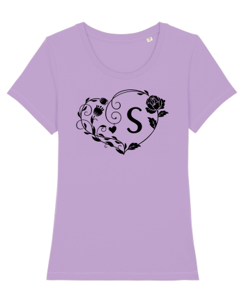 Litera S - negru Lavender Dawn