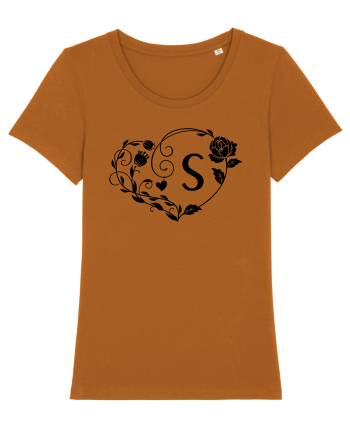 Litera S - negru Roasted Orange