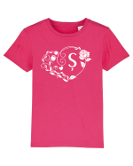 Litera Ș - alb Tricou mânecă scurtă  Copii Mini Creator