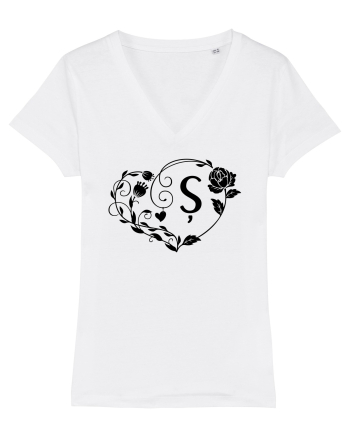 Litera Ș -negru White