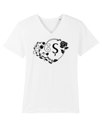 Litera Ș -negru White