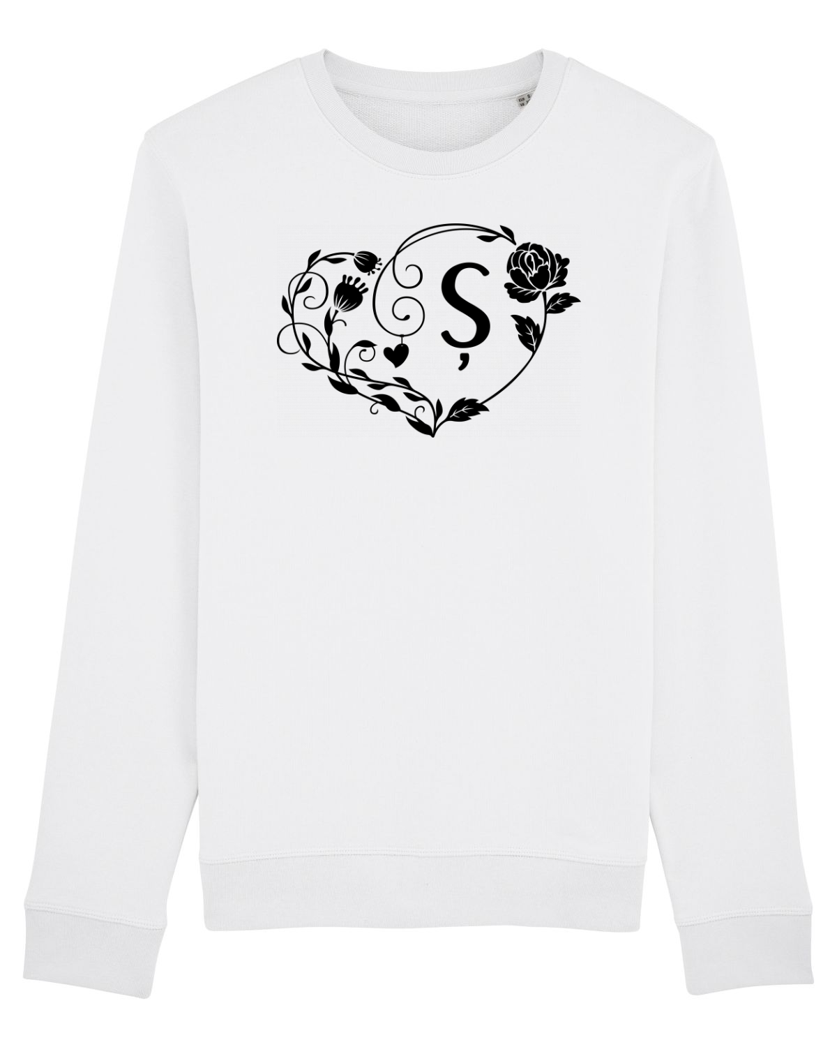 Bluză mânecă lungă Unisex Rise White