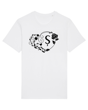 Litera Ș -negru White